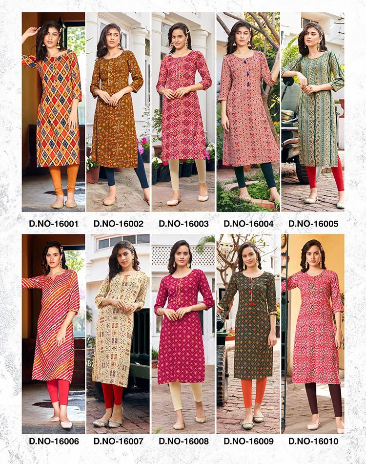 Gardencity Vol 16 By Diya Trends Printed Kurtis Catalog